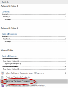 toc in word for mac 2011